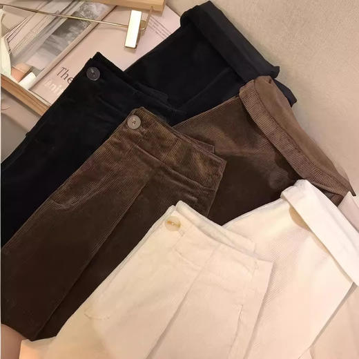 【断码清仓 无退换】日本进口料~棉灯芯绒！2025复古斯文范微阔显瘦气球休闲裤女秋冬气球裤！ 商品图0