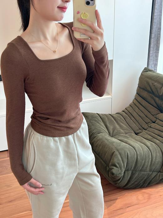 性感滋润罗纹长袖 热特姆保暖+7A抗菌 鱼肝油养肤 方领自带BRA 商品图9