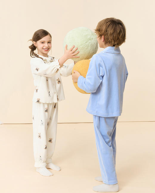 5楼爱慕儿童绒绒暖心家居长裤AK242K891 商品图2