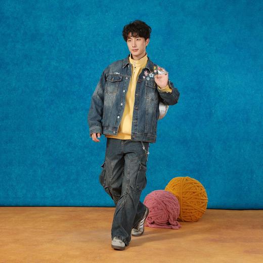 复古花卉牛仔外套-纪念日百货门店同款164901737 商品图3