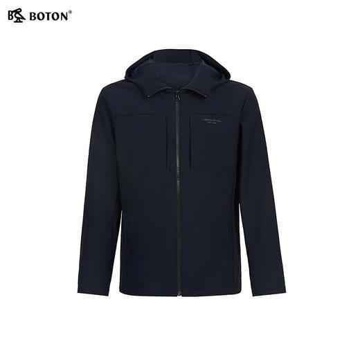 波顿男士春秋冬 夹克 绒布复合 连帽弹力舒适保暖合身款MJ018324 商品图4