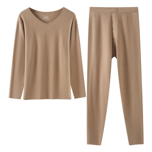 【企业】爱帝双面德绒加厚蓄热保暖内衣套装320g厚款 商品图7