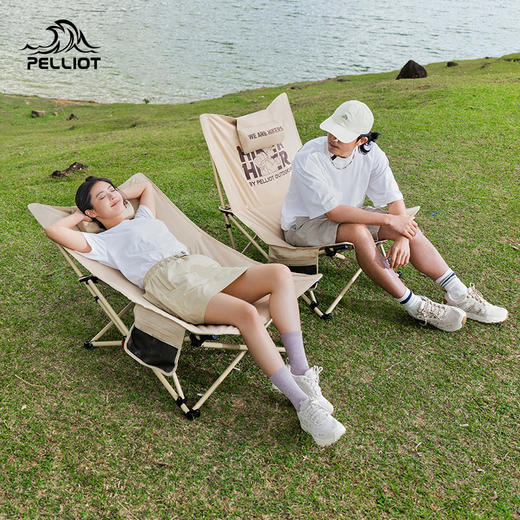 【HIKER】伯希和户外折叠椅子便携露营躺椅钓鱼月亮椅午休午睡椅 商品图0