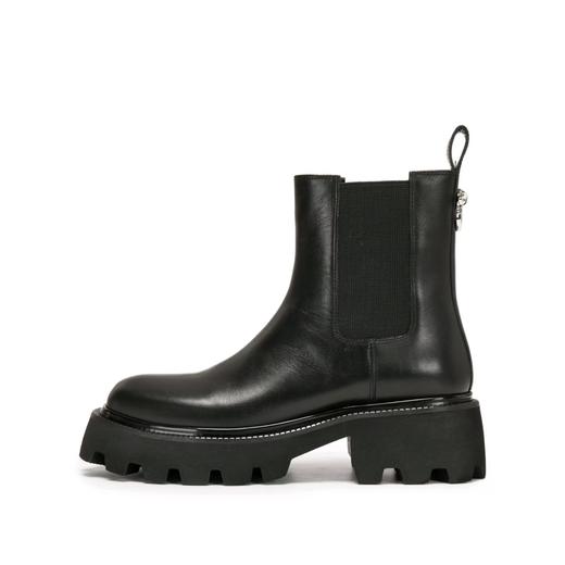 【云粉节】【思加图】BF楼思加图2025新款英伦风棕色切尔西靴烟筒靴中靴厚底女靴子Z1455, 吊牌价2090，活动价1598 商品图6