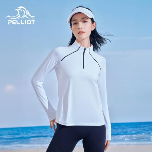 伯希和户外骑行T恤快干衣长袖女25新款跑步T恤男透气运动休闲上衣 商品图0