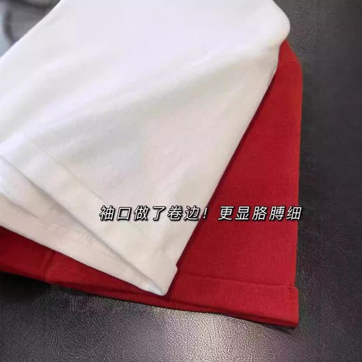 【断码清仓 无退换】2025高端新疆棉纯棉女装打底衫休闲简约基础正肩短袖T恤女春夏 商品图2