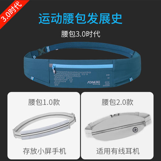 奥尼捷跑步专用腰包男款运动马拉松专业女轻便水壶手机袋腰带装备 商品图4