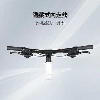 喜德盛（xds）极速380平把公路自行车18速油压碟刹公路车 25款米白卡其480 商品图3