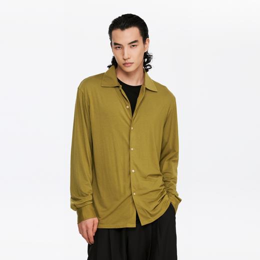 oneup垂感羊毛宽松衬衫（男女同款） 商品图2