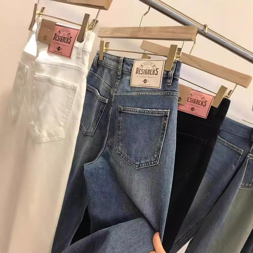 【断码清仓，无退换】无可替代，订单！2025春秋新款~高腰宽松直筒显瘦牛仔裤女时髦！ 商品图0