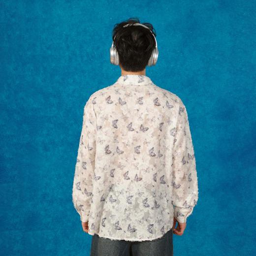 蓝色蝴蝶流苏衬衫-纪念日百货门店同款165993573 商品图2