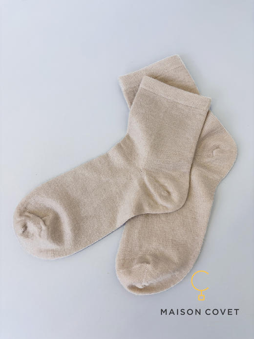 MAISON COVET 丝羊绒平纹短袜 商品图1