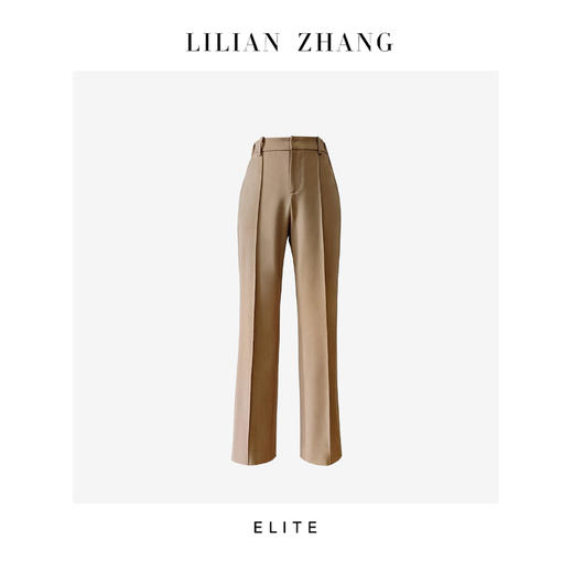 定制—静奢风 —都市摩登—衣橱必备—羊毛肌理感弹力腰筒裤  2504015 商品图3