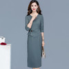 QYM 99H228-Y连衣裙气质洋气假两件包臀裙 商品缩略图1