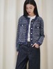之禾同款拉毛牛仔感小香羊毛桑蚕丝开衫外套 商品缩略图5