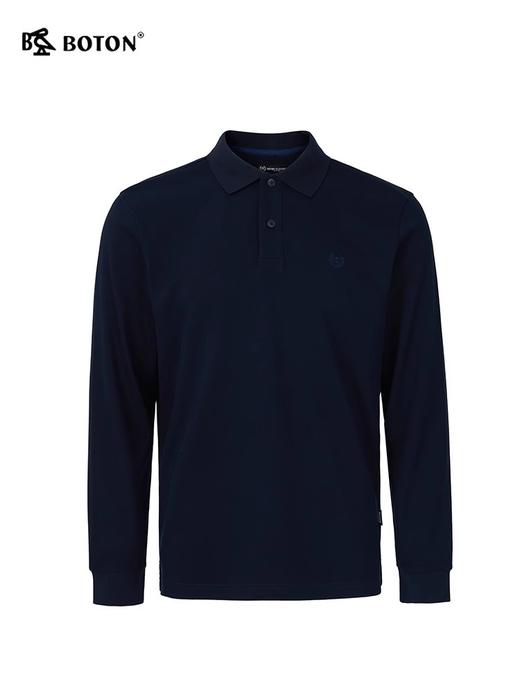 【暖焱绒】波顿男士 多季 POLO 翻领保暖 合身休闲长袖款polo衫MT977323 商品图5