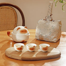 摩登主妇旅行茶具一人饮便携外带快客杯2025新款小茶杯泡茶壶套装