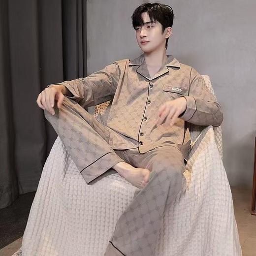 纯棉男女款家居服 带胸垫 经典舒适  上衣+下衣套装  商品图3