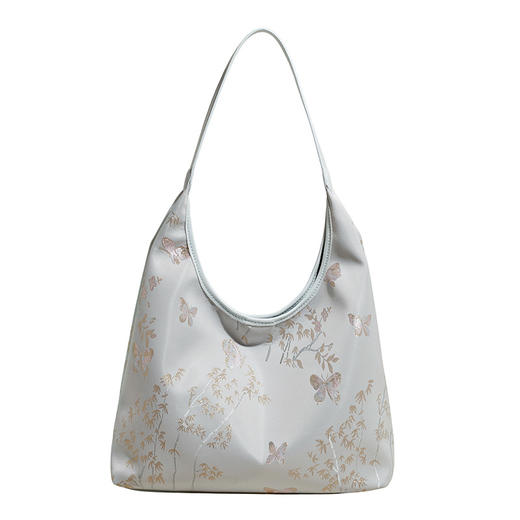 【敦煌新中式单肩包】敦煌新中式国风托特包女2025 新款夏时尚刺绣帆布单肩包休闲通勤腋下包 商品图6