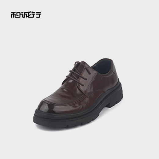 和诚行2025秋季新款真皮系带男式商务皮鞋0930254 商品图1