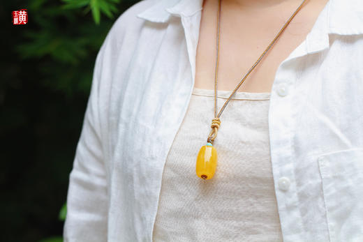 蜜蜡桶珠吊坠 商品图3