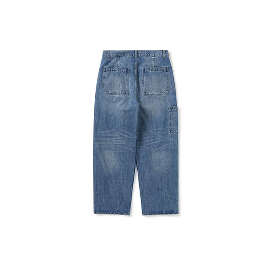 PRIMEE 水洗自然加工宽松锥形牛仔裤 商品图2