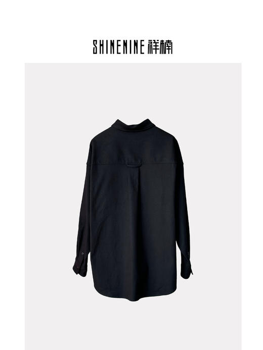 433525319竖纹肌理衬衫外套 商品图1