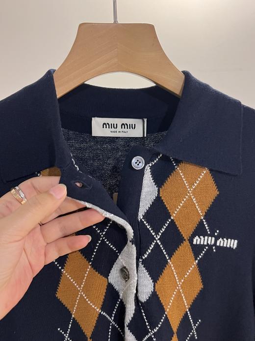 Miu 2025新款菱形格羊毛混纺针织系列 商品图14