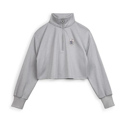 马登格雷系高领道奇队棒球夹克t恤加绒半拉链针织长袖卫衣春秋女 商品图6