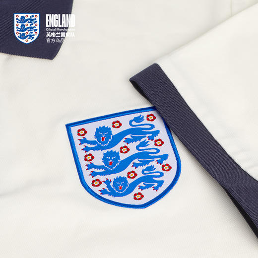 【官方正版】英格兰国家队 | 蓝白拼色POLO休闲商务短袖 商品图4