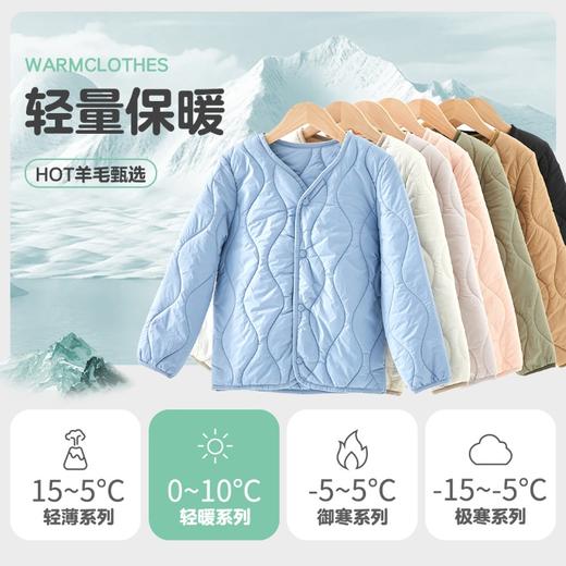 校服神器【儿童轻暖羊毛内胆外套&马甲 】冬季保暖不臃肿 轻防水抗静电！御寒透气 加倍温暖~ 商品图2