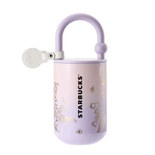 11179920 星巴克粉紫色铃兰款便携保温杯 商品图1