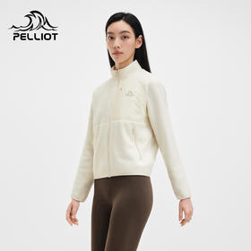 伯希和户外抓绒衣女Polartec200轻暖立领运动服时尚短款休闲外套