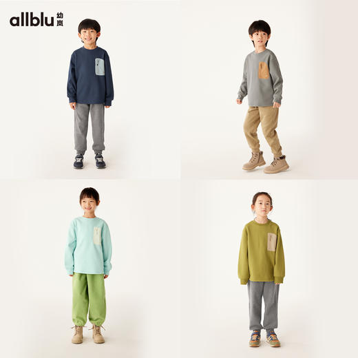 【粉丝专属】幼岚童装「格格绒」套头卫衣耐磨保暖24年冬新款儿童男女童卫衣 商品图2
