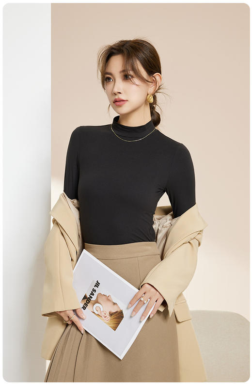 爱帝 女士红石榴润肤超柔打底衫 商品图4