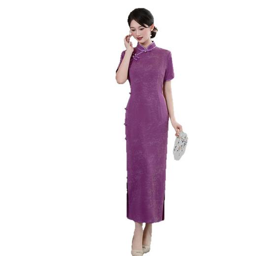 GX老上海复古民族风大码旗袍2025初秋新款港风中式旗袍裙 商品图4