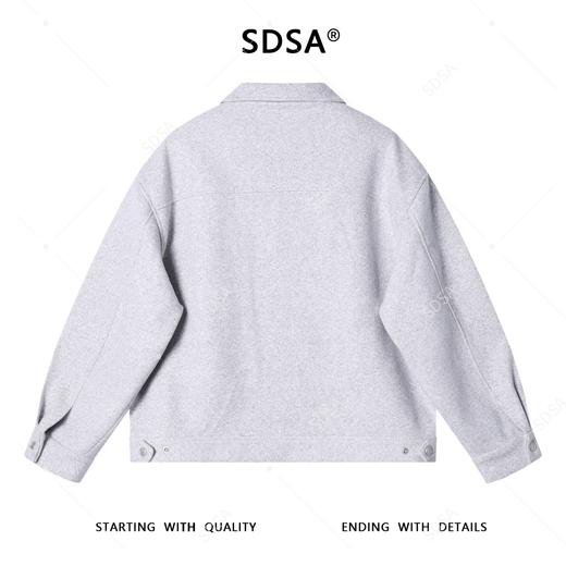 53236SDSA男士秋冬新款痞帅男装潮牌缝线设计拉链翻领针织夹克百搭时尚 商品图4