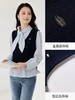 香y同款学院风藏青马甲+荷叶边衬衫两件套 商品缩略图5