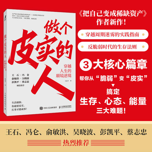 做个皮实的人：穿越人生的顺境逆境 何思平著任性成功励志书籍把自己变成稀缺资产作者新作 商品图0