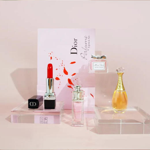 迪奥口红+香水四件套【标配礼袋】【真我+花漾+魅惑+999】 商品图2