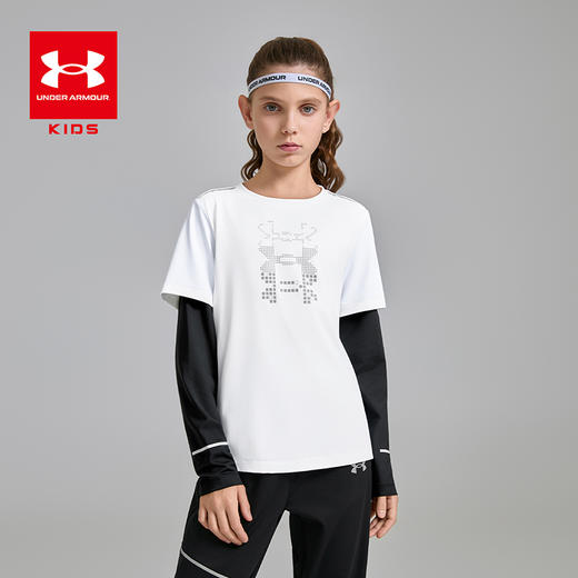 【正品直发】Under Armour安德玛男女童新款吸湿排汗 速干透气 圆领打底长T 合集243124169/243124165/253321211/244121107 商品图10