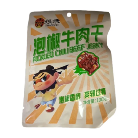 【超市】张飞泡椒味牛肉干卡通版100g