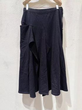 女款单边侧口袋半身裙