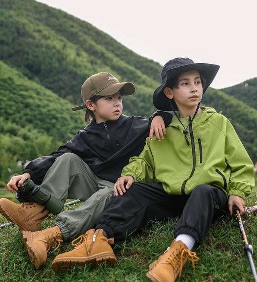 老米优品🎈🌈 《机能山系儿童户外防水冲锋衣》三防面料！野营郊游外套春秋新款男童洋气中大童外套聚 商品图7
