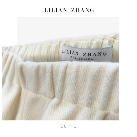 定制—静奢风—都市摩登—法式慵懒—针织羊绒醋酸弹力腰筒裤 2504013 商品图2