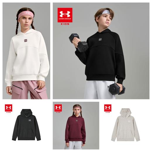 【正品直发】Under Armour安德玛儿童设计师款棉感连帽卫衣253303166/6004991超低折扣 商品图0
