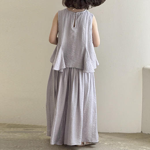 裁缝学苑QZ47亲子新款女童无袖小衫纸样阔腿裤套装裙裤样板打版 商品图3