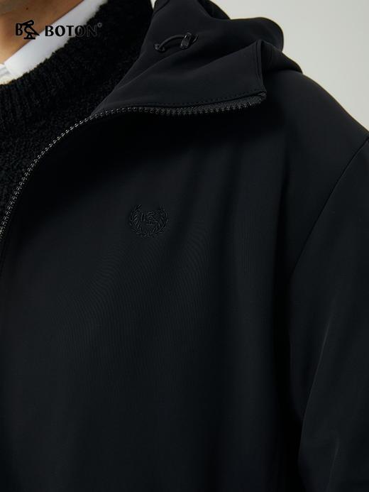 【弹力有型】波顿男士春秋冬 立领连帽夹克  复合绒舒暖合身休闲款MJ986323 商品图3