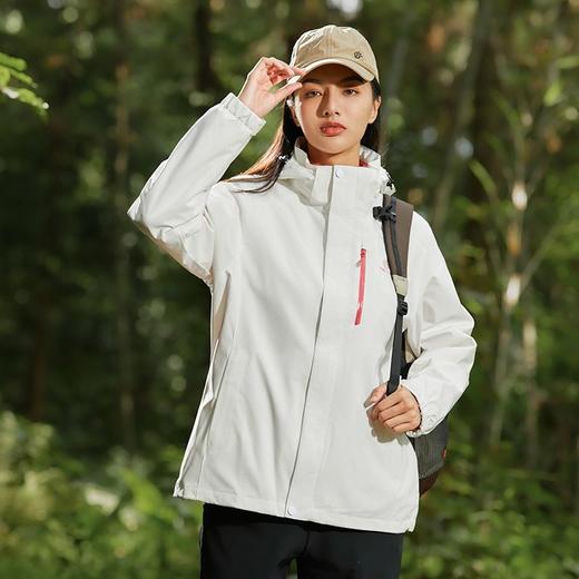 探拓户外服三合一秋冬季男加绒加厚保暖可拆卸防水防风登山服外套 商品图2