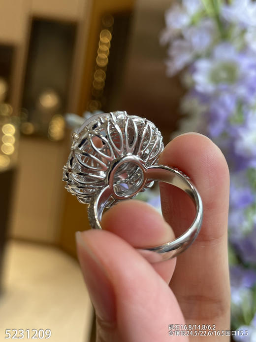 玻璃种蛋面戒指【5231209】具体价格微信咨询 商品图5